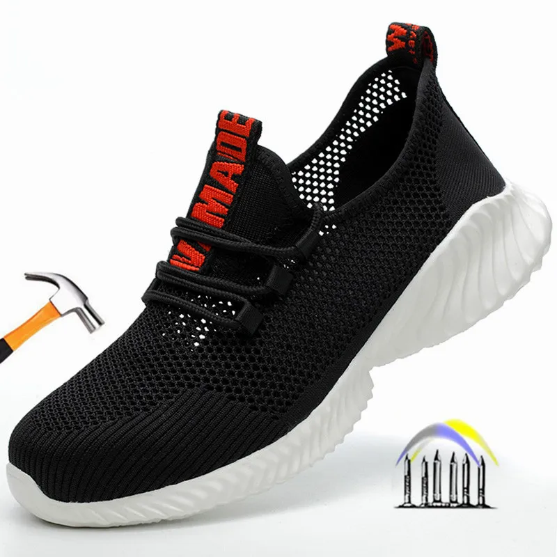 Chaussures De Sécurité Légères Anti Perforation À Embout D'acier
