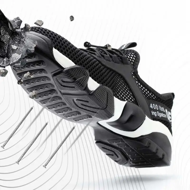 chaussures de sécurité confortables à embout d'acier