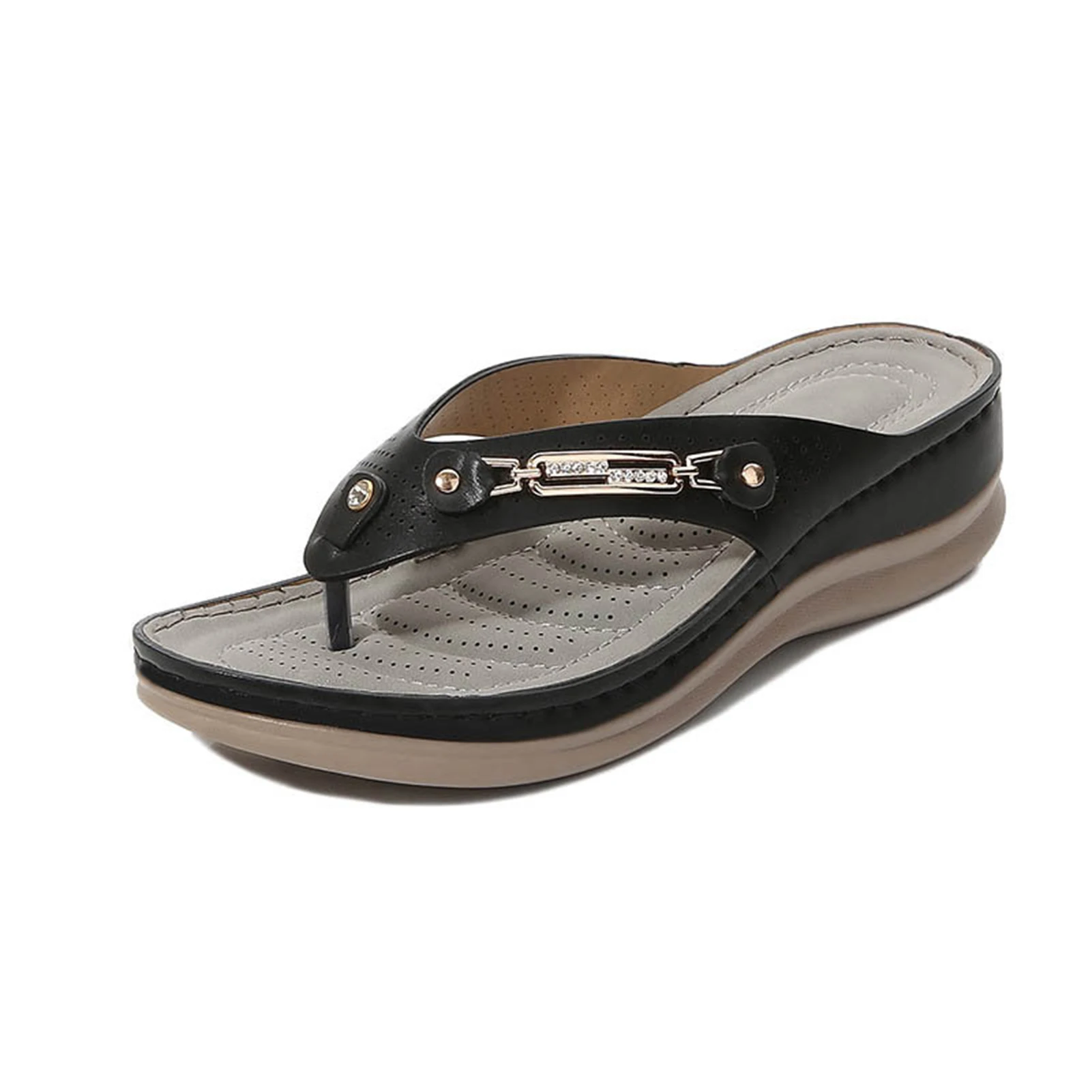 Scarpe estive, sandali ortopedici da donna con imbottitura morbida, sandali ortopedici da donna
